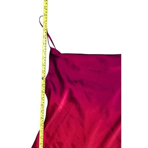 Urban Outfitters Red Satin Spaghetti Strap Cocktail Dress Sz Small Red Womens mi - Picture 8 of 13